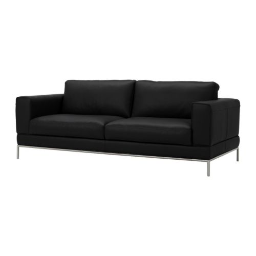 ARILD 3-seters sofa IKEA Sitteplasser og armlener i kraftig og slitesterkt narvskinn; enkelt å vedlikeholde og praktisk for familier med barn. 