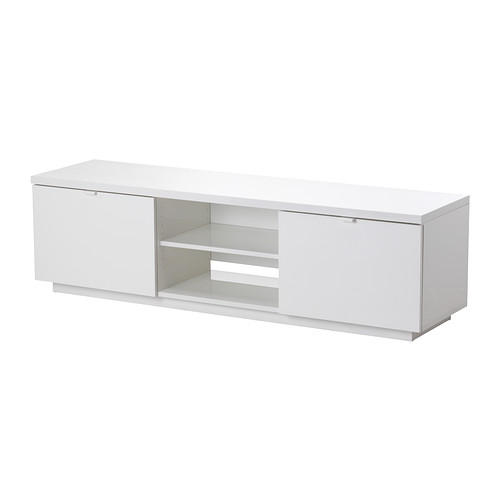 BYÅS TV-benk IKEA Det åpne rommet har en flyttbar hylleplate til din DVD-spiller, spillkonsoll, m.  m. 