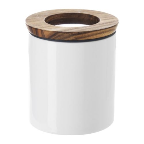 CELEBER Krukke med lokk IKEA Med transparent lokk; gjør det lett å finne det du leter etter, selv når krukken står i en kjøkkenskuff. 