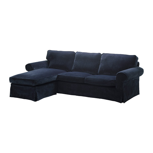 EKTORP 2-seters sofa og sjeselong IKEA Lett å holde ren - avtagbart trekk som kan kjemisk renses. 