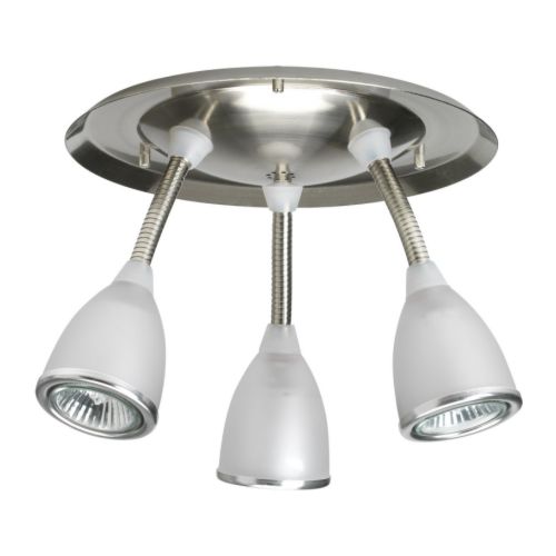FARTYG 3-spotlight på plate IKEA Stillbare spotlight. 