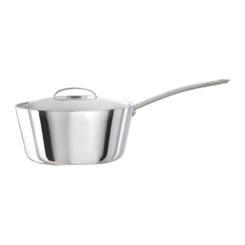 FAVORIT Kasserolle med lokk IKEA Fungerer på alle platetopper - også induksjon.  Laget utelukkende av metall, kan brukes i stekeovn. 