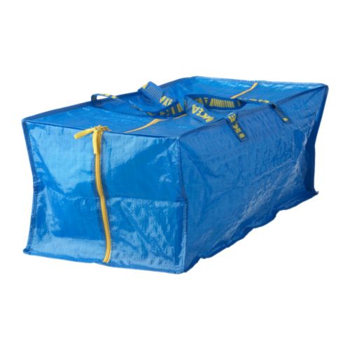 FRAKTA Bag til tralle IKEA Brukes til å bære ting på ryggen eller i hånden.   Kan også brukes sammen med FRAKTA tralle. 