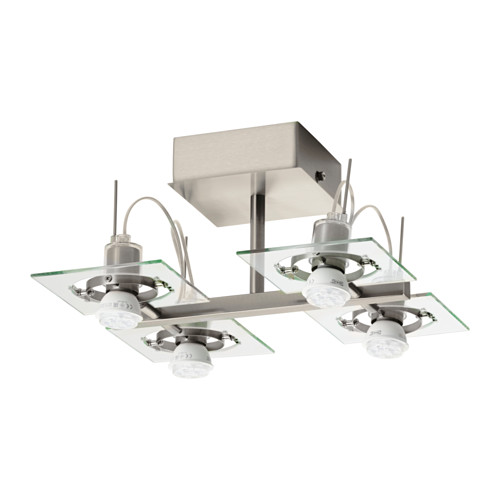 FUGA Takspotlight med 4 spotter IKEA Stillbare spotlight.