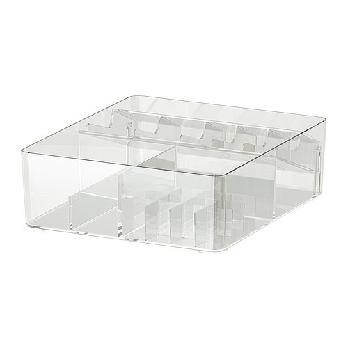 GODMORGON Skuff m rom IKEA Holder orden på leppestift, sminkebørster, øyeskygge m.  m.  Tåler oppvaskmaskin. 