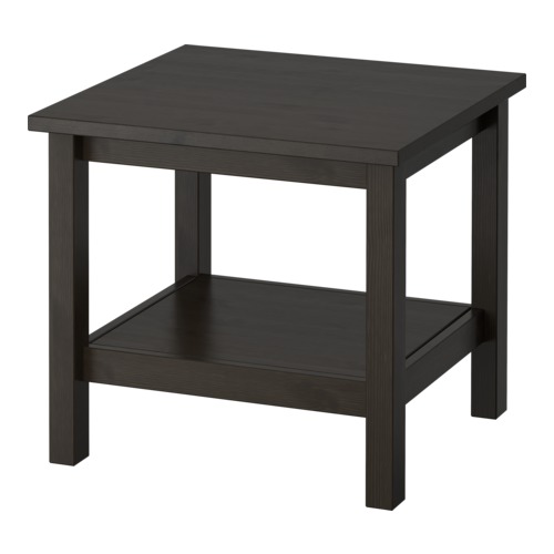HEMNES Bord IKEA Massivt tre; for en mer naturlig følelse.  Separat hylle til oppbevaring av tidsskrift m. 