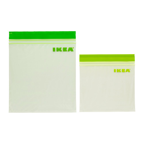 ISTAD Plastpose IKEA Kan brukes om igjen siden den kan lukkes flere ganger.