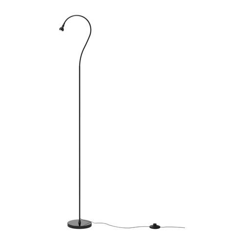 JANSJÖ LED gulvleselampe IKEA Smal design; enkel å plassere på liten plass. 