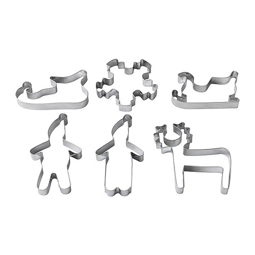 JULKUL Pepperkakeformer, sett med 6 IKEA