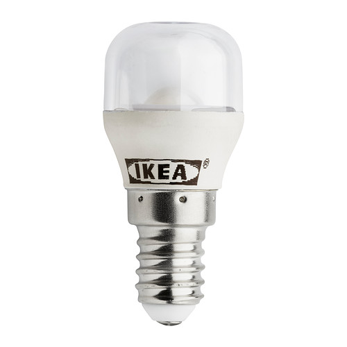 LEDARE LED-pære E14 IKEA Har innebygde lysdioder (LED), som bruker cirka 85 prosent mindre energi og varer 20 ganger lenger enn glødepærer. 