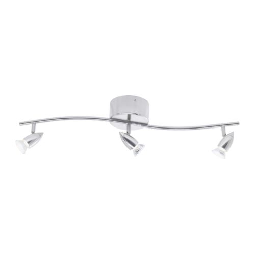 LEDING 3 spotlight på skinne IKEA Justerbare spotlighter som kan snus oppover eller nedover. 