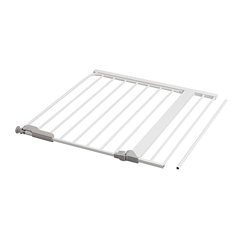 PATRULL SMIDIG Barnegrind, hvit Min. bredde: 72.5 cm Maks bredde: 86.0 cm Høyde: 75.0 cm  