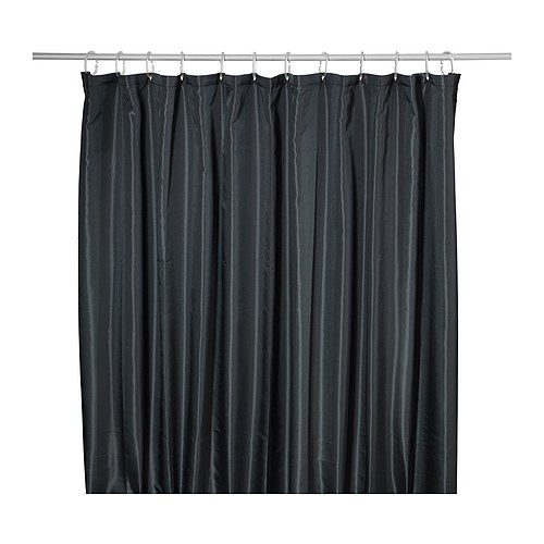 SALTGRUND Dusjforheng IKEA Tosidig vevd polyester; gir et dusjforheng med mykt fall og et dekorativt mønster på begge sider. 