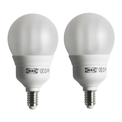 SPARSAM Sparepære E14| IKEA Energibesparende; har opptil 10 ganger lenger levetid enn vanlige glødepærer. 