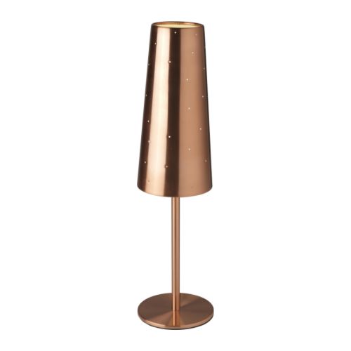 TALLVIK Bordlampe IKEA Perforert skjerm; gir et dekorativt lysmønster. 