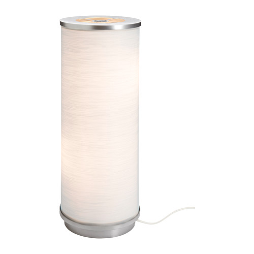 VIDJA Bordlampe IKEA Skjerm av tekstil; gir et mykt og dekorativt lys. 