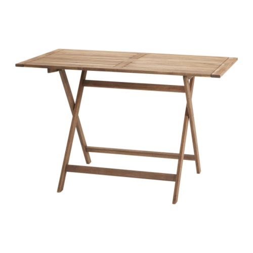 BOLLÖ Stół składany IKEA Składany; po złożeniu pomaga oszczędzić miejsce. 