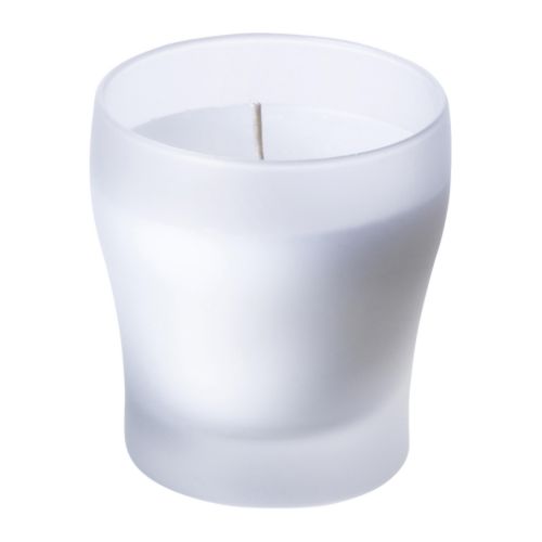 FLORERA FIN Świeca w szkle IKEA Po wypaleniu się świecy szklana miseczka może służyć jako uchwyt na tealighty. 
