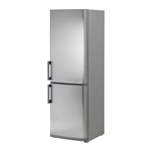 FRAMTID FCF245/126 Lodówka/zamrażarka IKEA Powierzchnię drzwi zabezpieczono przed zabrudzeniem. 