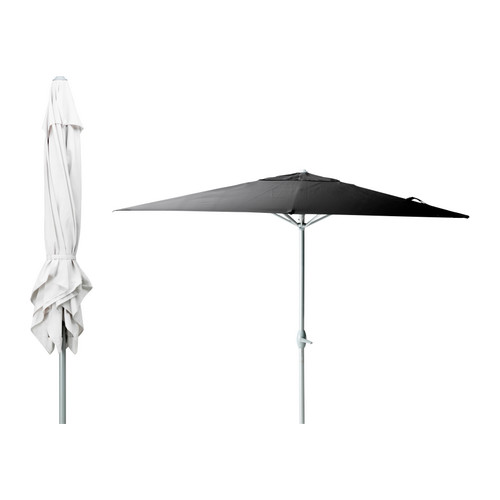 KARLSÖ Parasol IKEA Materiał jest wodoodporny i zapewnia doskonałą ochronę przed promieniowaniem UV (min.   97,5% UV). 