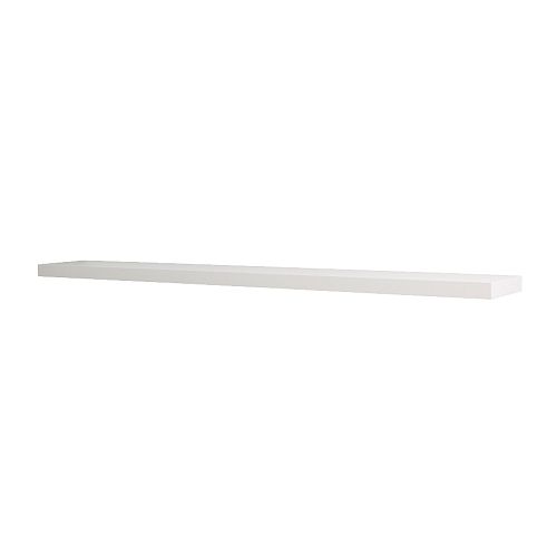 LACK Półka ścienna IKEA Ukryte mocowania; półka wygląda jak część ściany. 