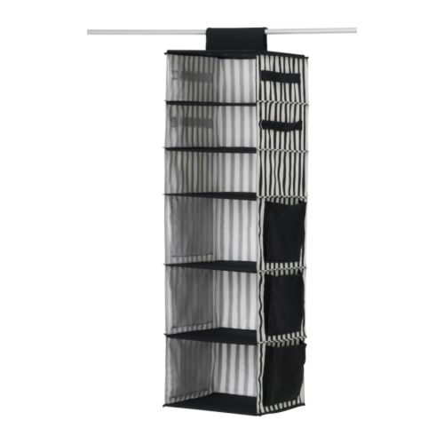 MÄLLA Kieszenie wiszące IKEA Kieszenie po bokach to dodatkowe schowki na drobne rzeczy.  Haczyk z pętelką ułatwia zawieszenie. 