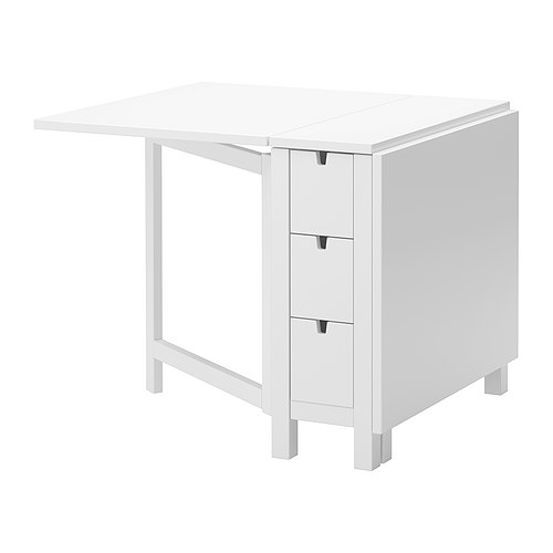 NORDEN Stół/opuszczany blat IKEA Stół z opuszczanym blatem dla 2-4 osób; możesz regulować długość stołu według potrzeb. 