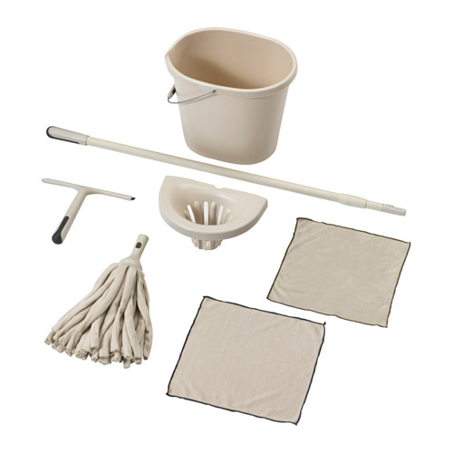 SKVALPA 7piece cleaning set w string mop IKEA
