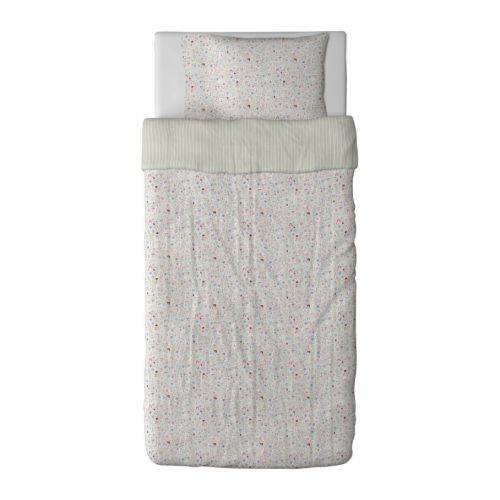 ALVINE LJUV Capa de edredom e fronha IKEA Roupa de cama de fio fino e tecido denso; suave e duradouro. 