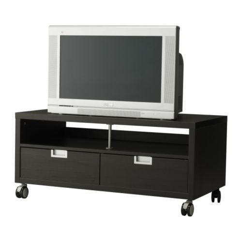 BESTÅ JÄGRA Móvel TV c/rodízios IKEA Inclui rodízios para uma fácil mobilidade.  A gaveta desliza suavemente; com travão. 