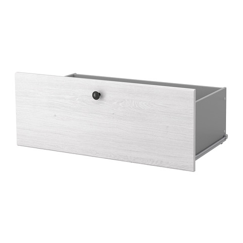 BORGSJÖ Gaveta IKEA As gavetas oferecem arrumação oculta e protegida do pó para jogos, acessórios, edredões extra, etc. 