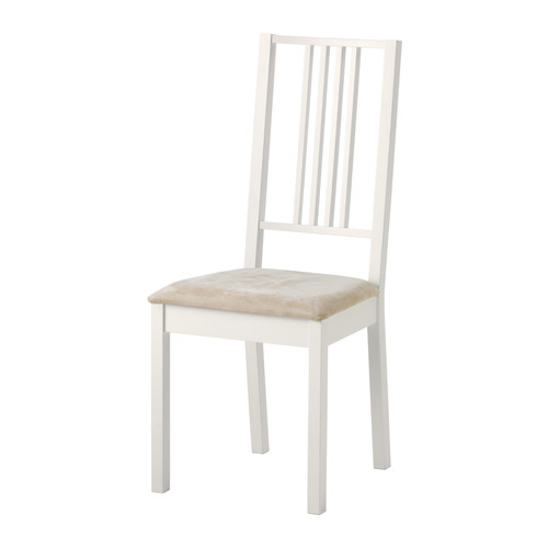 BÖRJE Cadeira IKEA Assento almofadado para maior conforto ao sentar.  Capa amovível e lavável na máquina; fácil de manter limpa. 