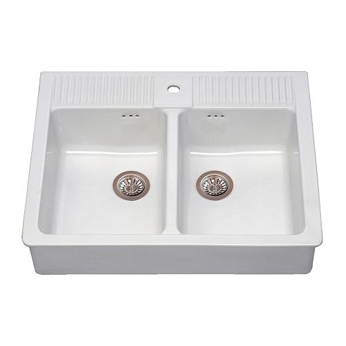 DOMSJÖ Lava-loiças c/2 bacias IKEA