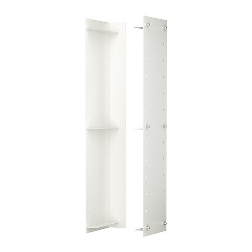 EKBY OXIE Módulo lateral de parede IKEA Para 3 prateleiras.   Cria mais espaço de arrumação sem ter de fazer mais orifícios na parede. 