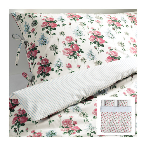 EMMIE SÖT Capa de edredão e 2 fronhas IKEA