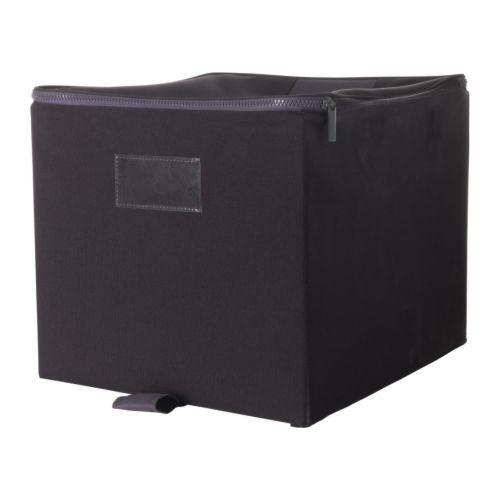 FLÖRT Caixa c/tampa IKEA Papel para etiquetas incluído; encontre e marque o que precise. 