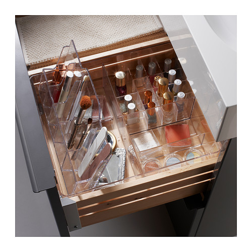 GODMORGON Caixa c/compartimentos IKEA Para organizar bijuteria e maquilhagem.