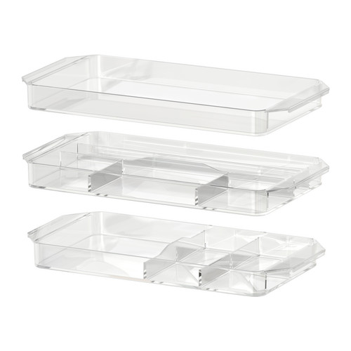 GODMORGON Módulo arrumação, conj. 3 IKEA Para organizar batons, pincéis de maquilhagem, sombras para os olhos, etc. 