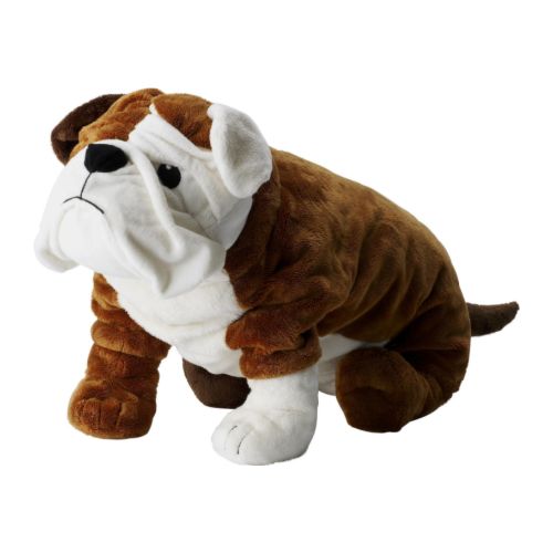 GOSIG BULLDOG Peluche IKEA Todos os peluches são ótimos para abraçar, confortar e ouvir; gostam de brincadeiras e travessuras. 