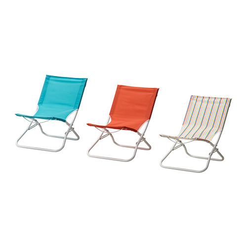 HÅMÖ Cadeira de praia IKEA Tecido em poliéster extra resistente e duradouro.  Leve e dobrável; esta cadeira é fácil de transportar. 