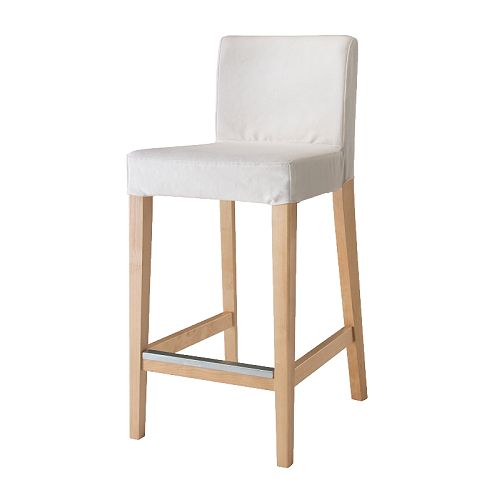 HENRIKSDAL Banco alto c/encosto IKEA Assento almofadado para um maior conforto.  Com apoio de pés para uma posição de máxima descontracção. 