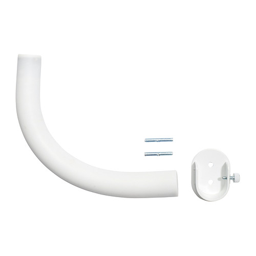 HUGAD Acessório de canto p/varão IKEA Regulável; permite-lhe unir varões para cortinados em diferentes ângulos, por exemplo, em cantos. 