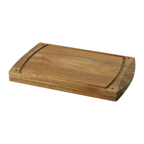 KRAFTIG Tábua de cortar IKEA Superfície de madeira duradoura; protege as pontas das facas.  O peso oferece uma base estável para cortar. 
