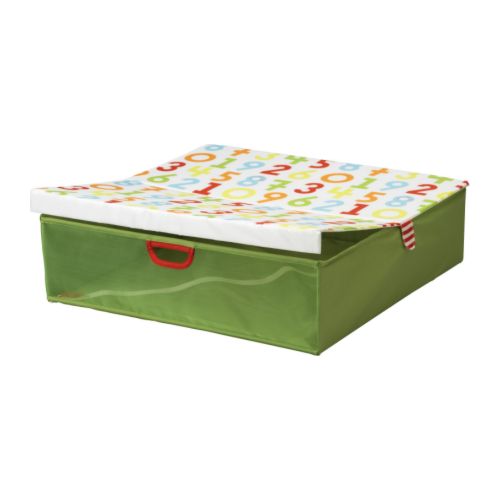 KUSINER Gavetão p/cama IKEA Dobrável; poupa espaço quando não está a ser utilizado. 