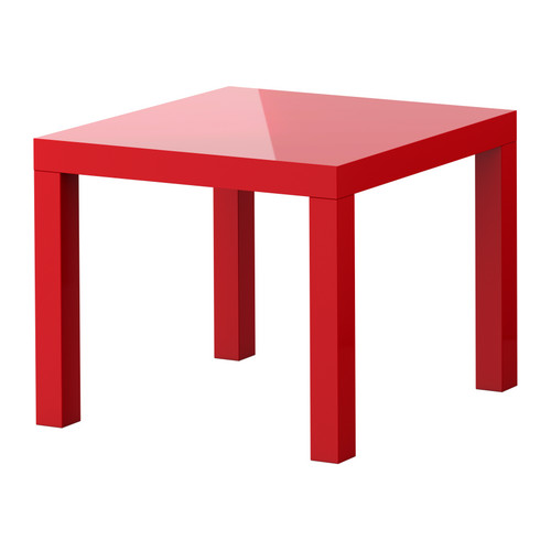 LACK Mesa de apoio IKEA As superfícies brilhantes refletem a luz e proporcionam um ambiente cheio de vida.  Fácil de montar.  Leve; fácil de deslocar. 