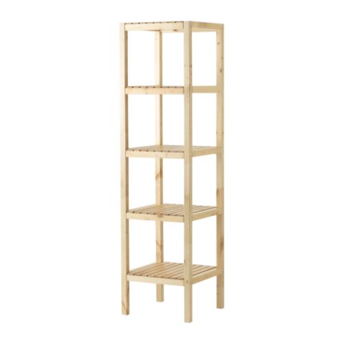 MOLGER Estante IKEA As prateleiras abertas dão uma visão geral e são facilmente acessíveis. 