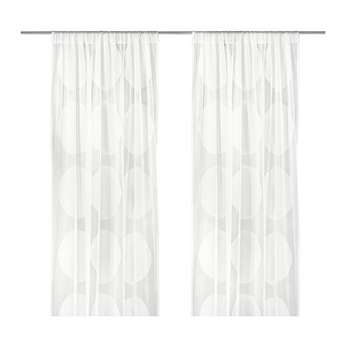NINNI TRÅD Cortinado transparente, 1 par IKEA
