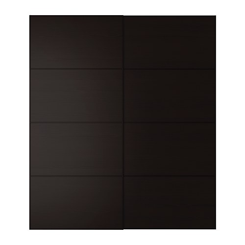 PAX MALM Par de portas deslizantes IKEA Portas deslizantes - necessitam de menos espaço para abrir do que uma porta normal de roupeiro. 