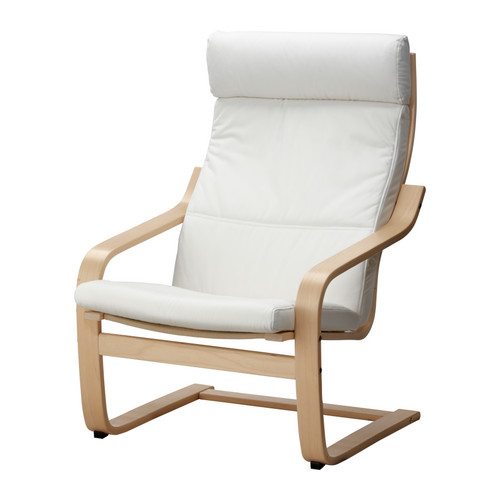 POÄNG Almofada p/poltrona IKEA Capa amovível, fácil de manter limpa e com bom aspeto.   Lavável na máquina. 