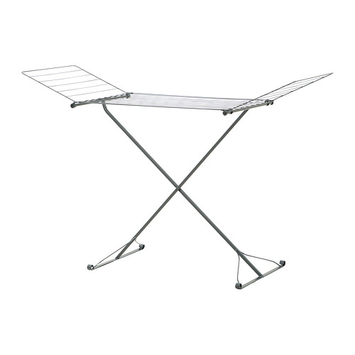 PORTIS Estendal IKEA Adequado para uso interior e exterior.  As duas abas extraíveis permitem espaço para mais roupa. 